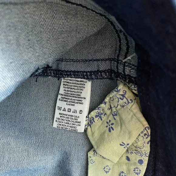 Free People So Chic Biker‎ Denim Short Rinse Cobalt - Picture 11 of 11